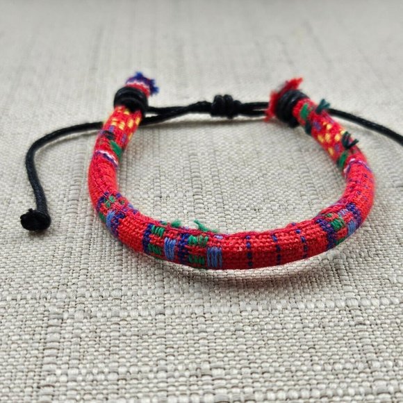 Unisex Wristband Multi Color Canvas Bracelet Fashion Jewelry Adjustable Bracelet - Picture 6 of 12